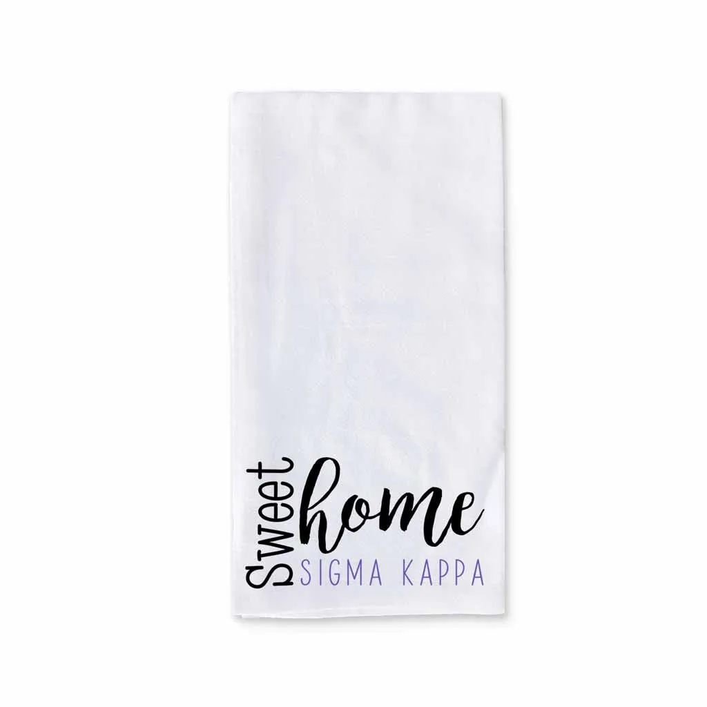 Sweet Home Sigma Kappa Sorority Kitchen Towel