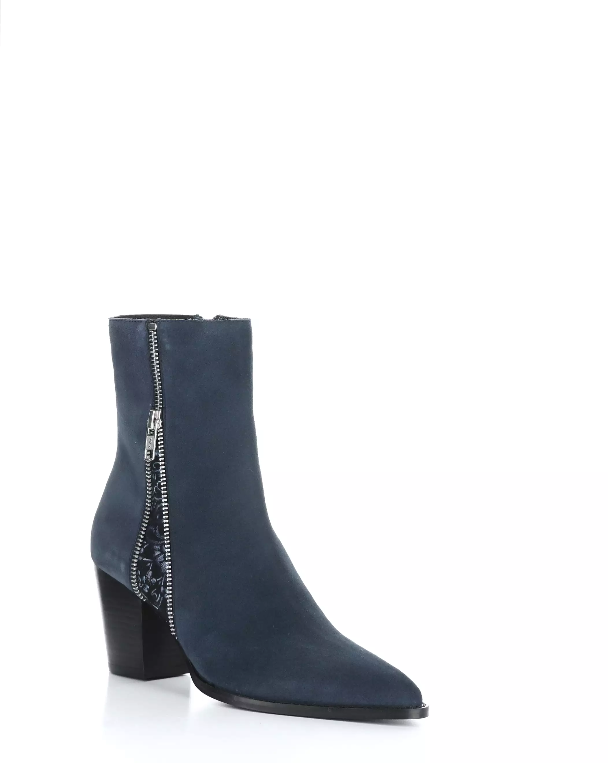 TALLON NAVY Pointed Toe Boots