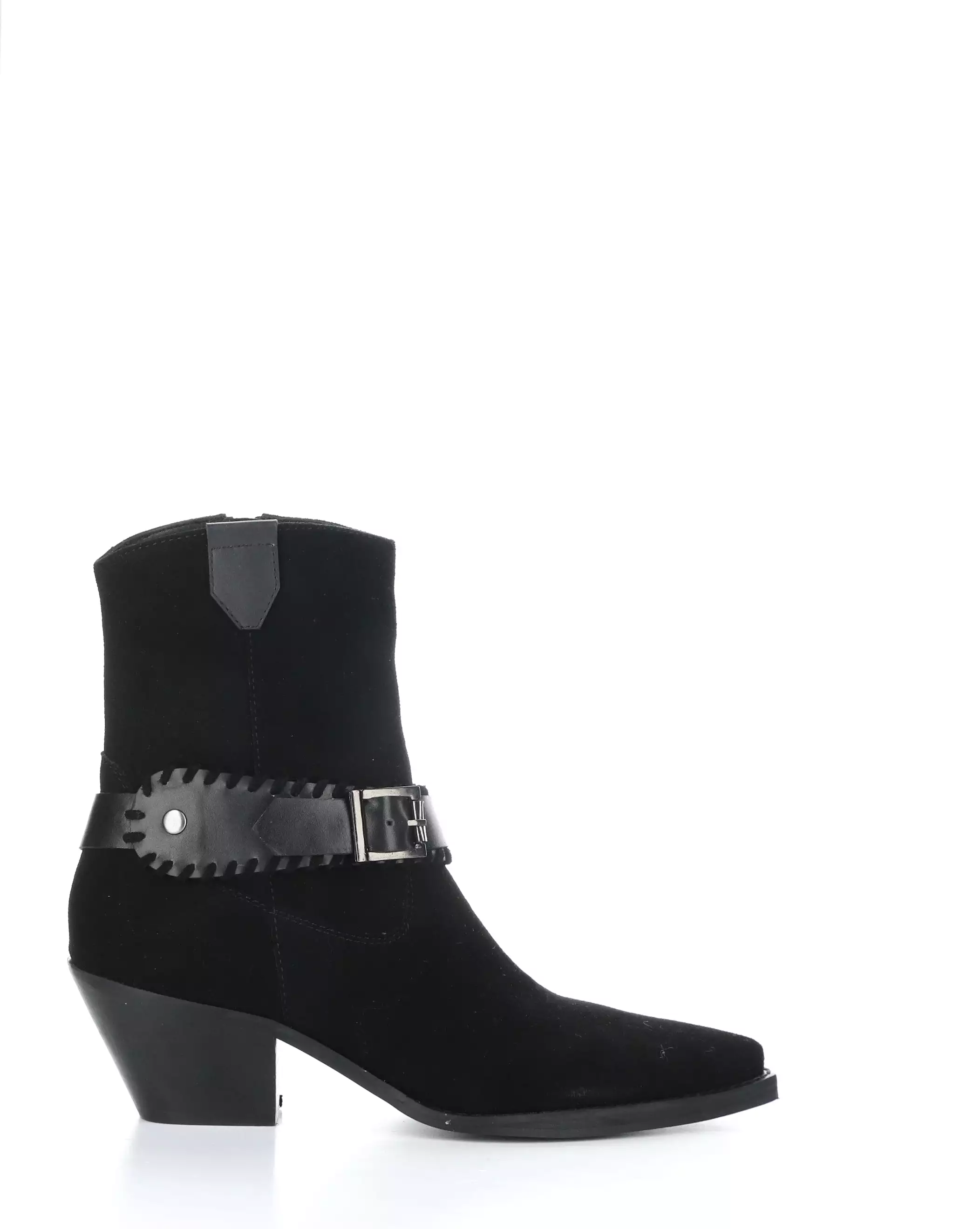 TARTAN BLACK Pointed Toe Boots