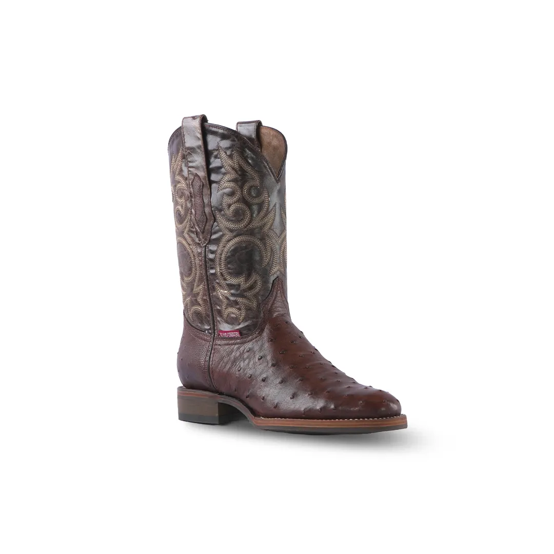 Texas Country Exotic Boot PS Ostrich Tabaco Tacoma Toe