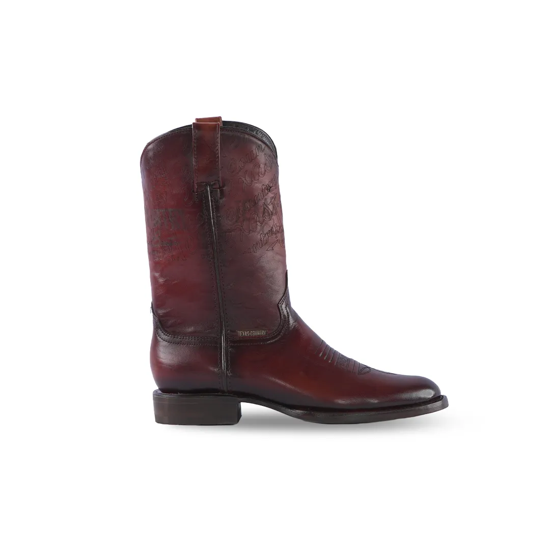 Texas Country Western Boot Antique Sport Cognac