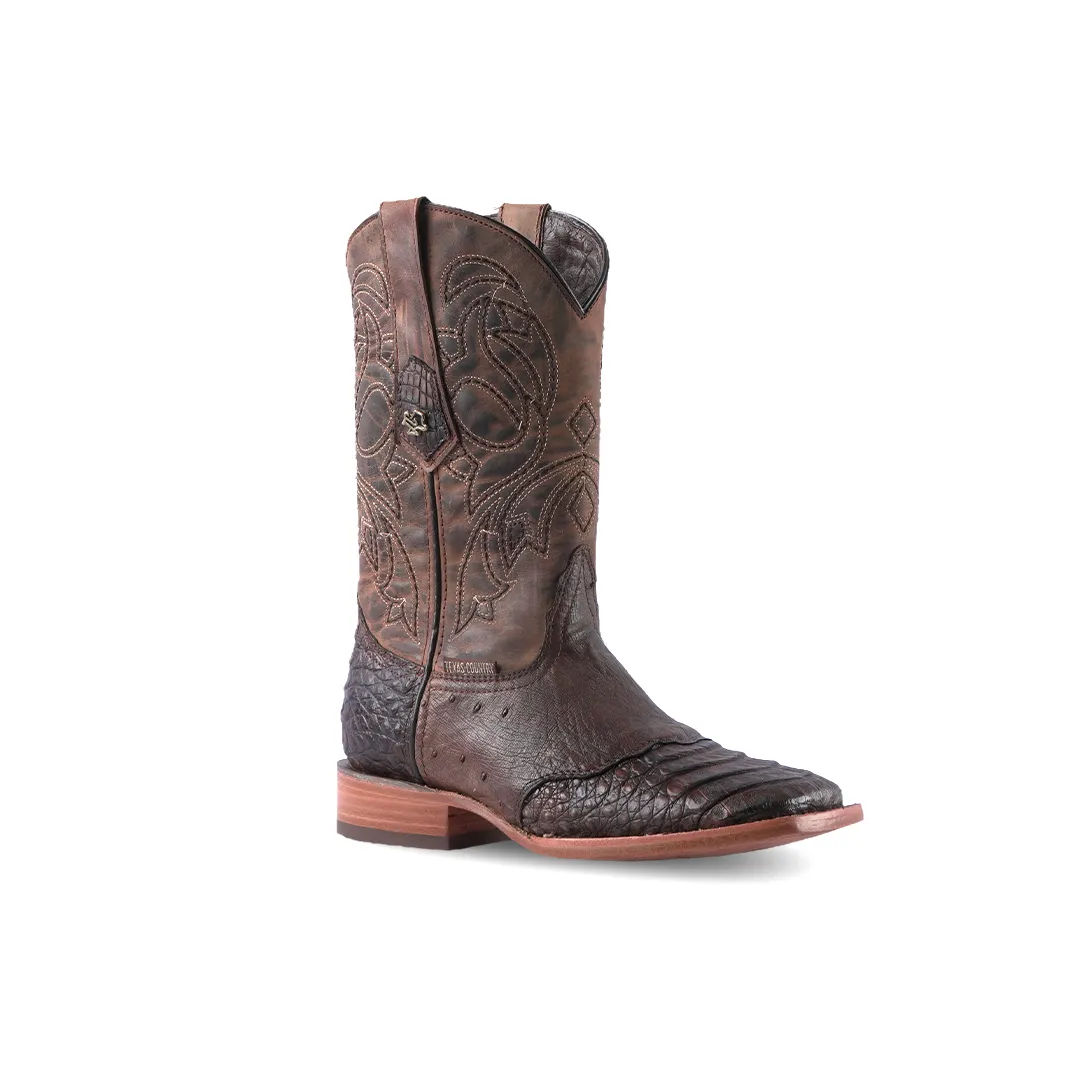 Texas Country Western Boot Nuca Ext Choco Square Toe E05