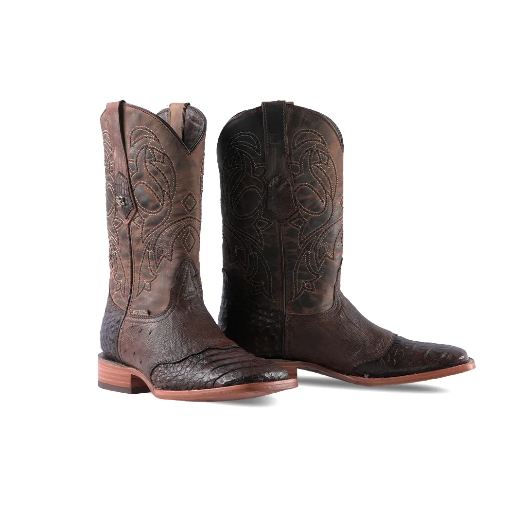 Texas Country Western Boot Nuca Ext Choco Square Toe E05