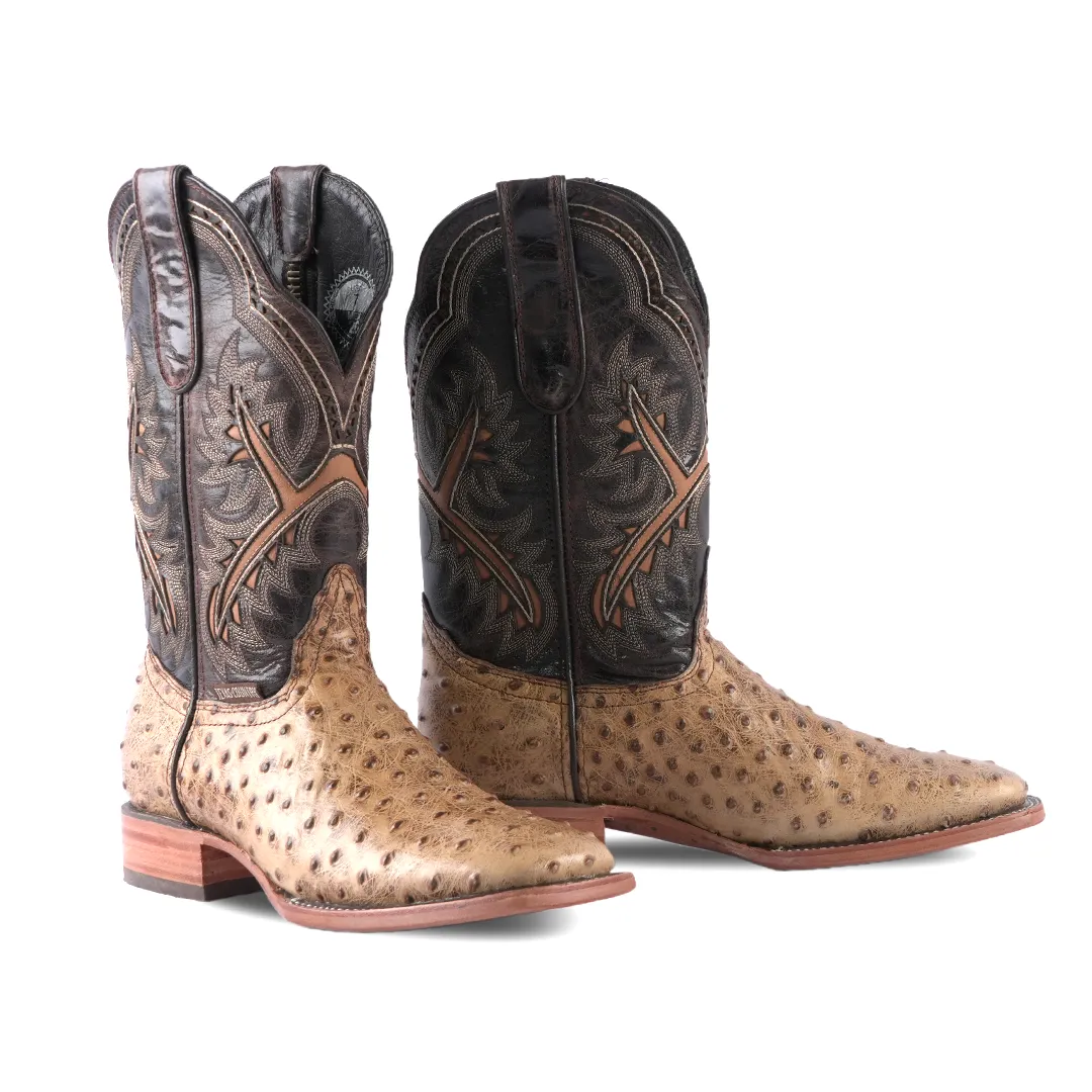 Texas Country Western Boot Ostrich Ranch Orix E424