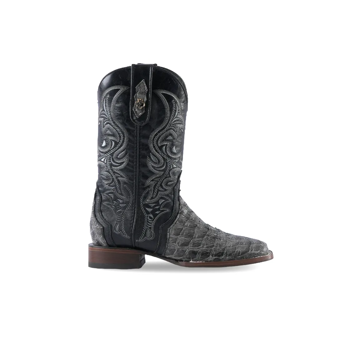 Texas Country Western Boot Piraruco Ext Black E12 Square Toe