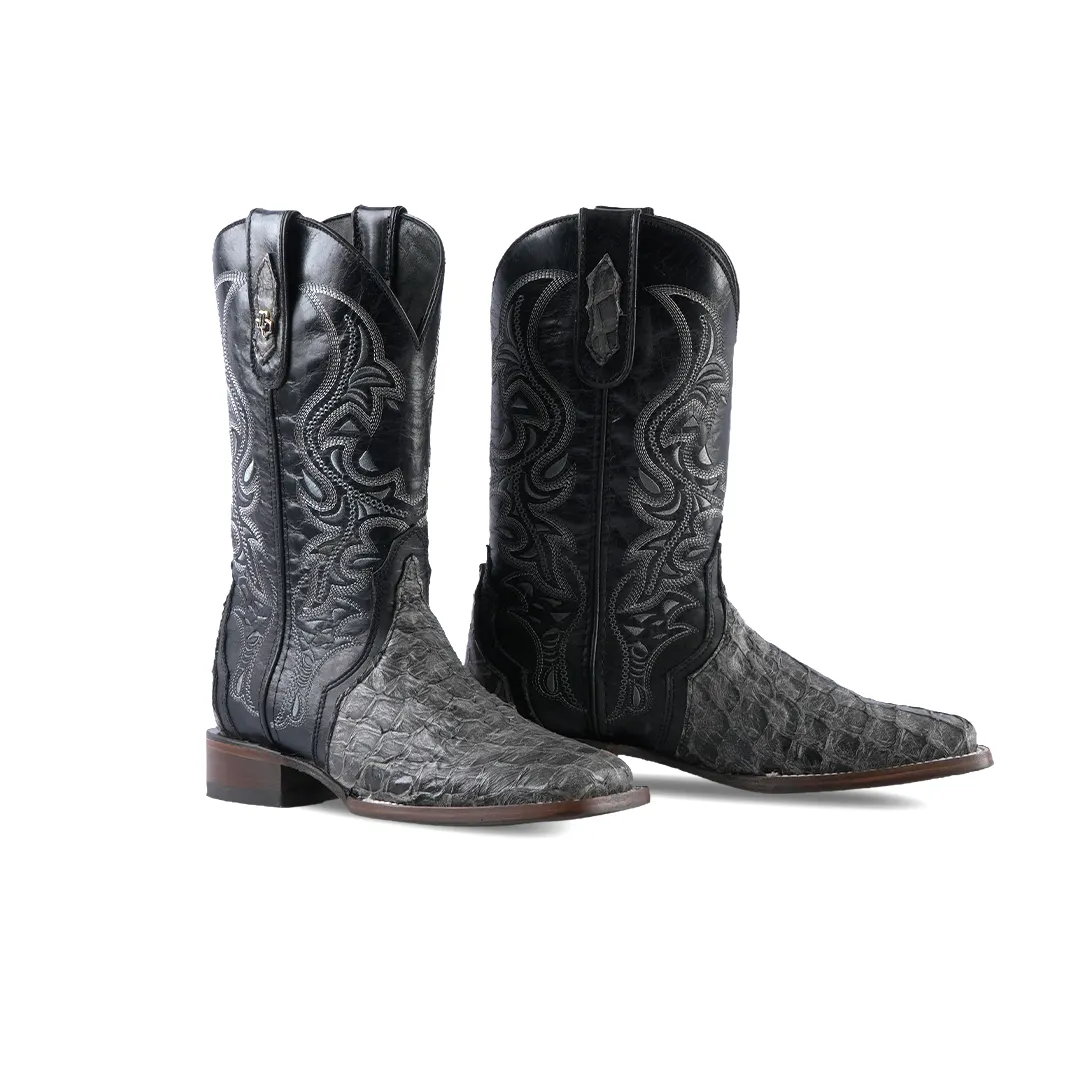 Texas Country Western Boot Piraruco Ext Black E12 Square Toe