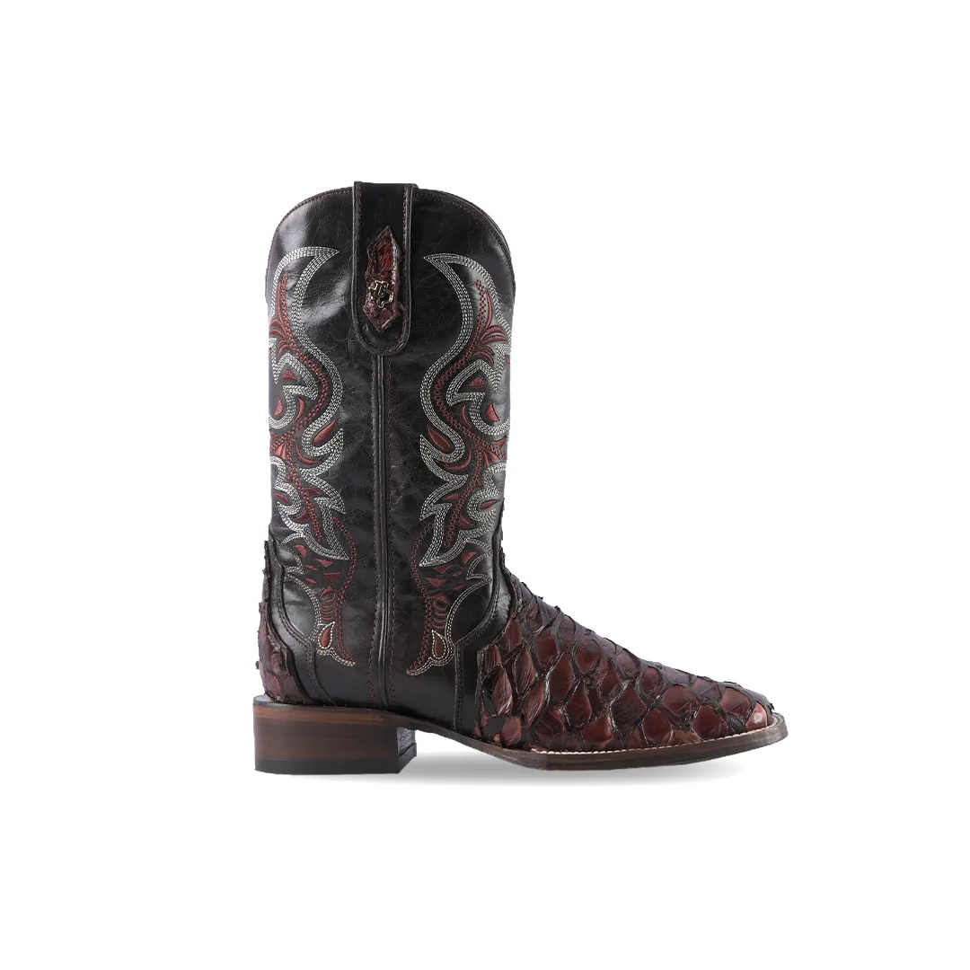 Texas Country Western Boot Piraruco Ext Cafe E12 Square Toe