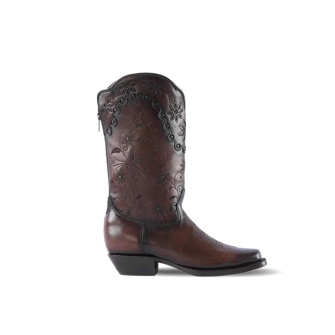 Texas Country Women's Western Boot Bora Café E785