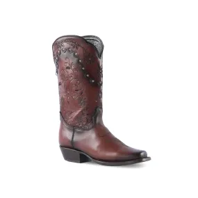 Texas Country Women's Western Boot Bora Camel Dark E785