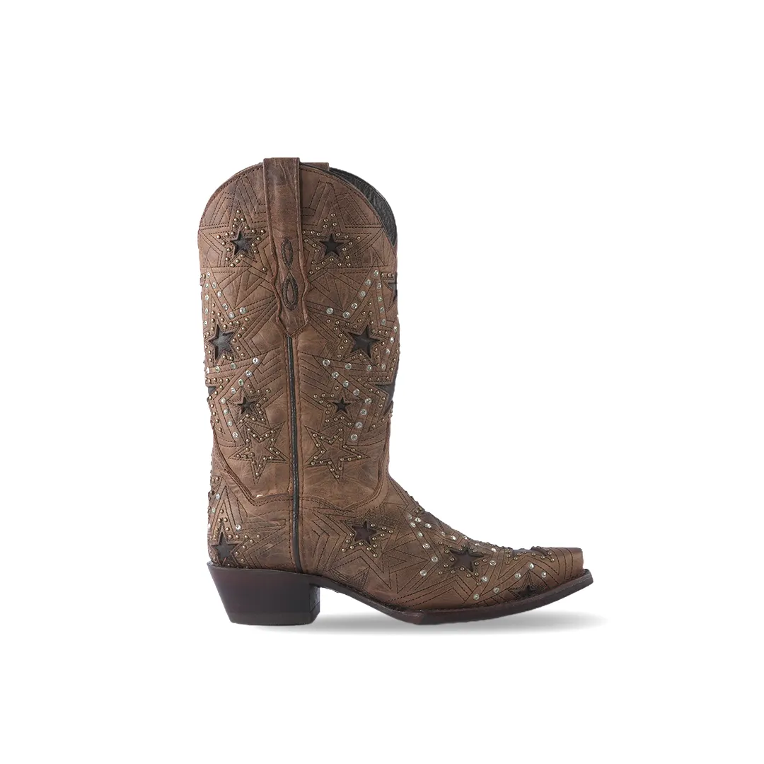 Texas Country Women's Western Boot Cedro Camel  E726