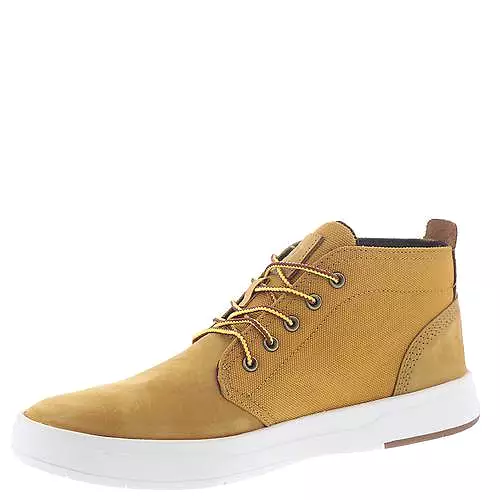 Timberland Men's Davis Square Mixed-Media Wheat Nubuck