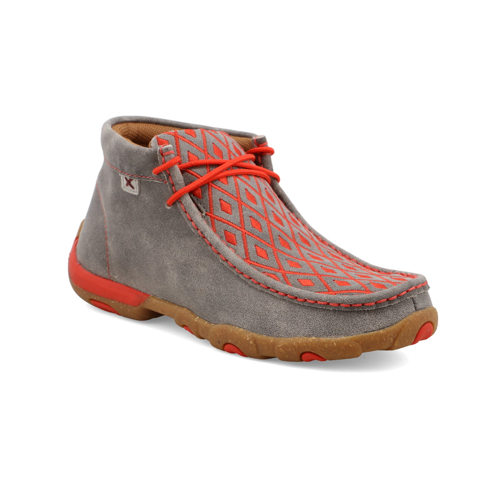 'Twisted X' Women's Chukka Driving Moc - Grey / Grenadine