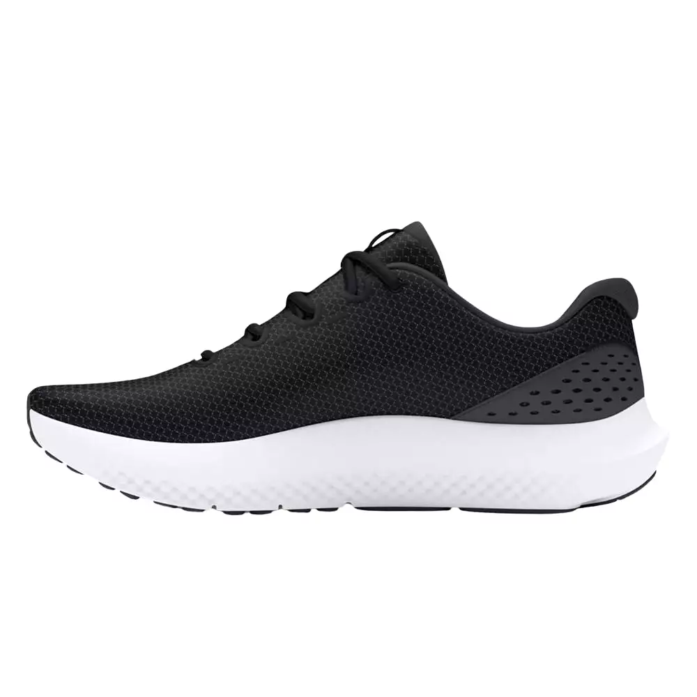 Under Armour Men's UA Charged Surge 4 Running Shoe - Black/Anthracite/White