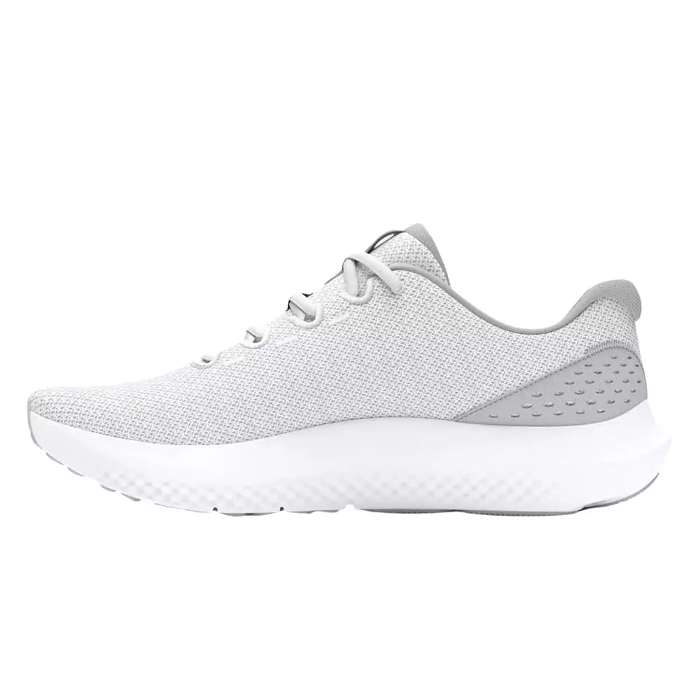 Under Armour Men's UA Charged Surge 4 Running Shoe - White/Halo Gray/Black