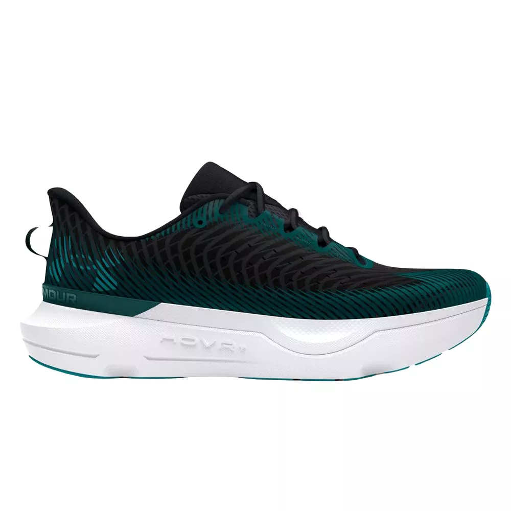 Under Armour Men's UA Infinite Pro Running Shoe - Black/Hydro Teal/Circuit Teal