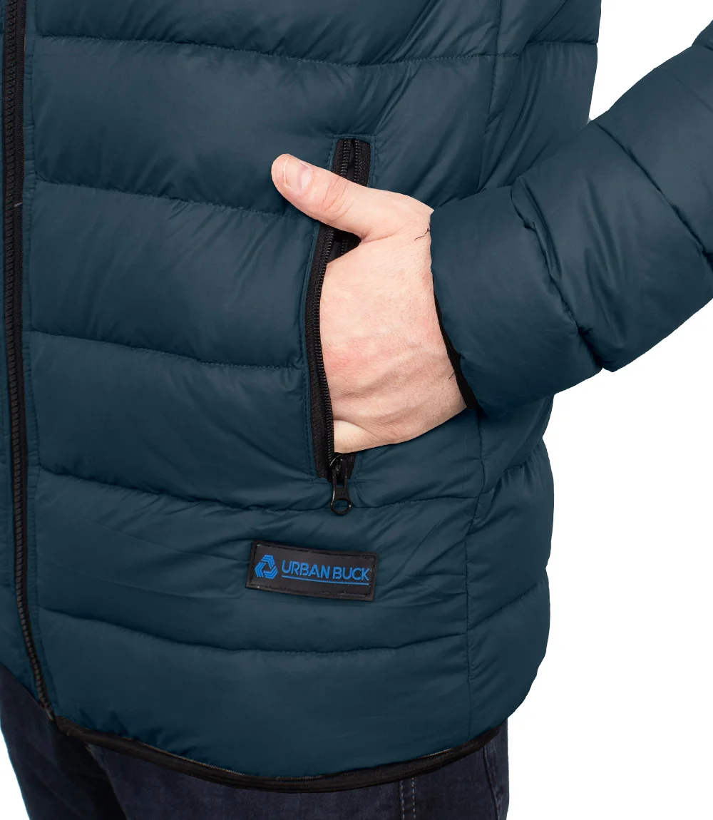 Vicente Navy Premium Puffer Jacket For Men