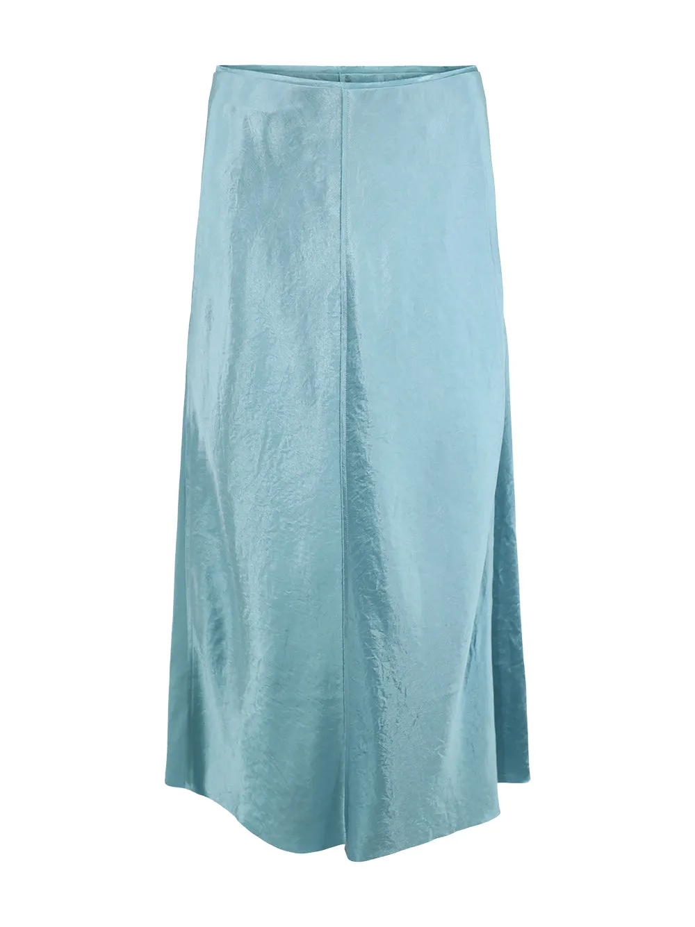 Vince Panelled Slip Skirt in Jade Sea