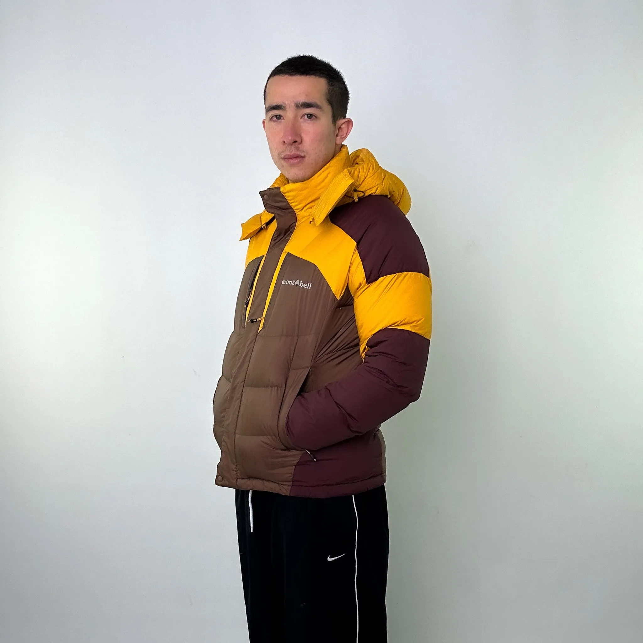 Yellow 90s Mont Bell EX 700+ Puffer Jacket Coat (L)