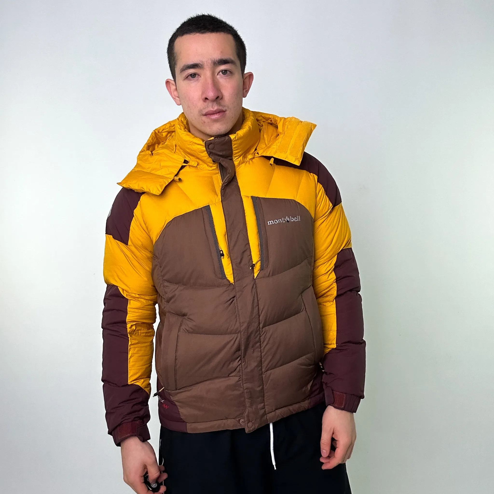 Yellow 90s Mont Bell EX 700+ Puffer Jacket Coat (L)