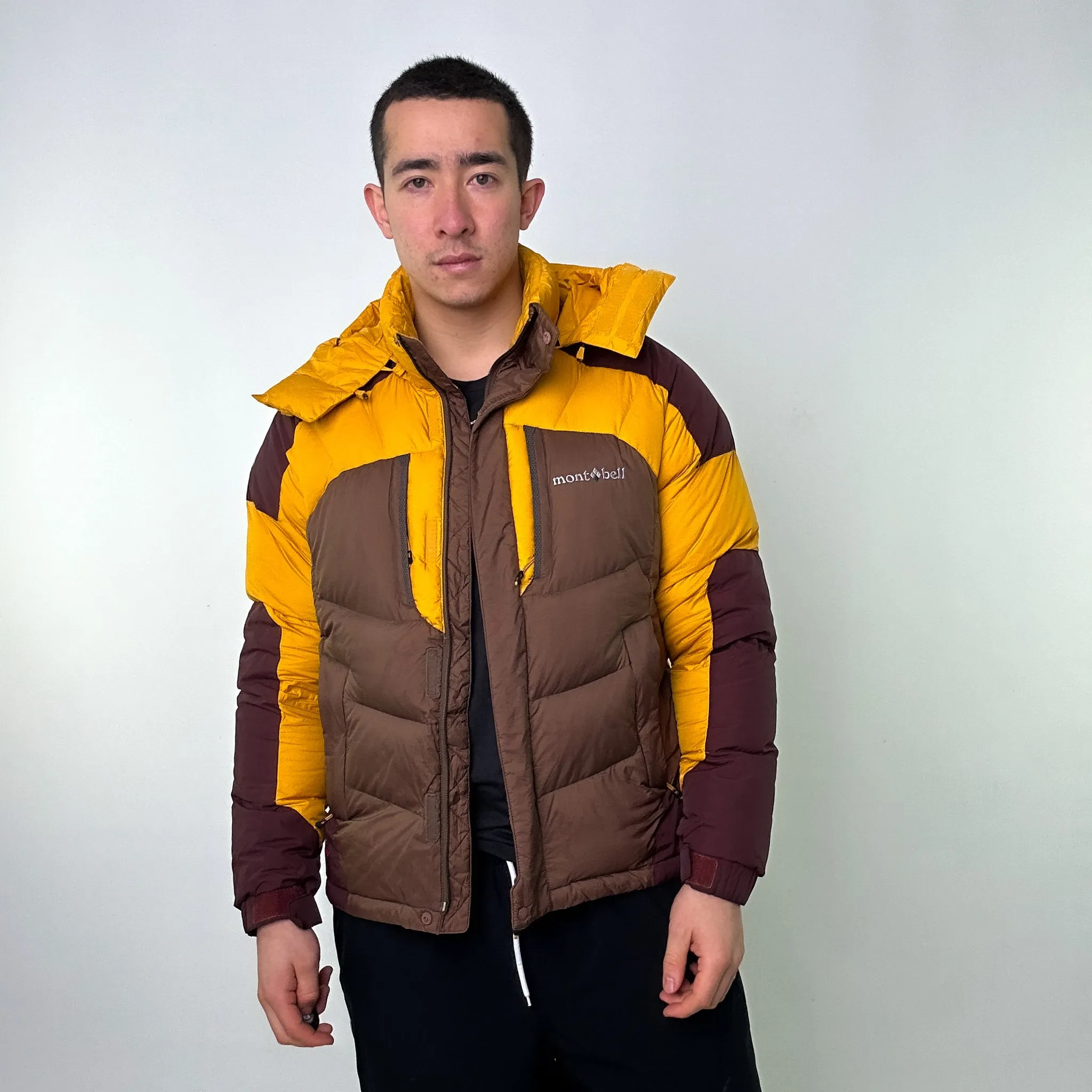 Yellow 90s Mont Bell EX 700+ Puffer Jacket Coat (L)