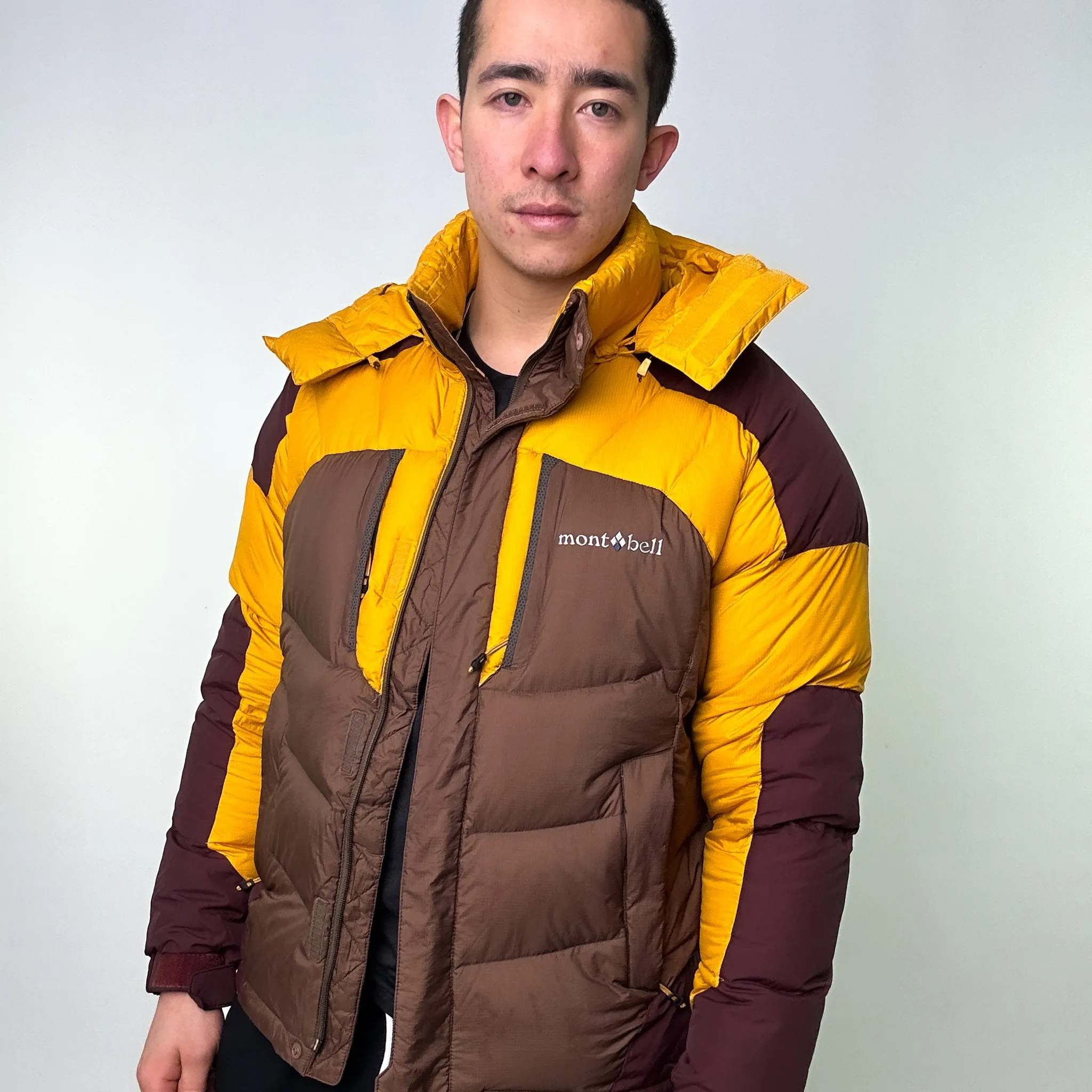 Yellow 90s Mont Bell EX 700+ Puffer Jacket Coat (L)