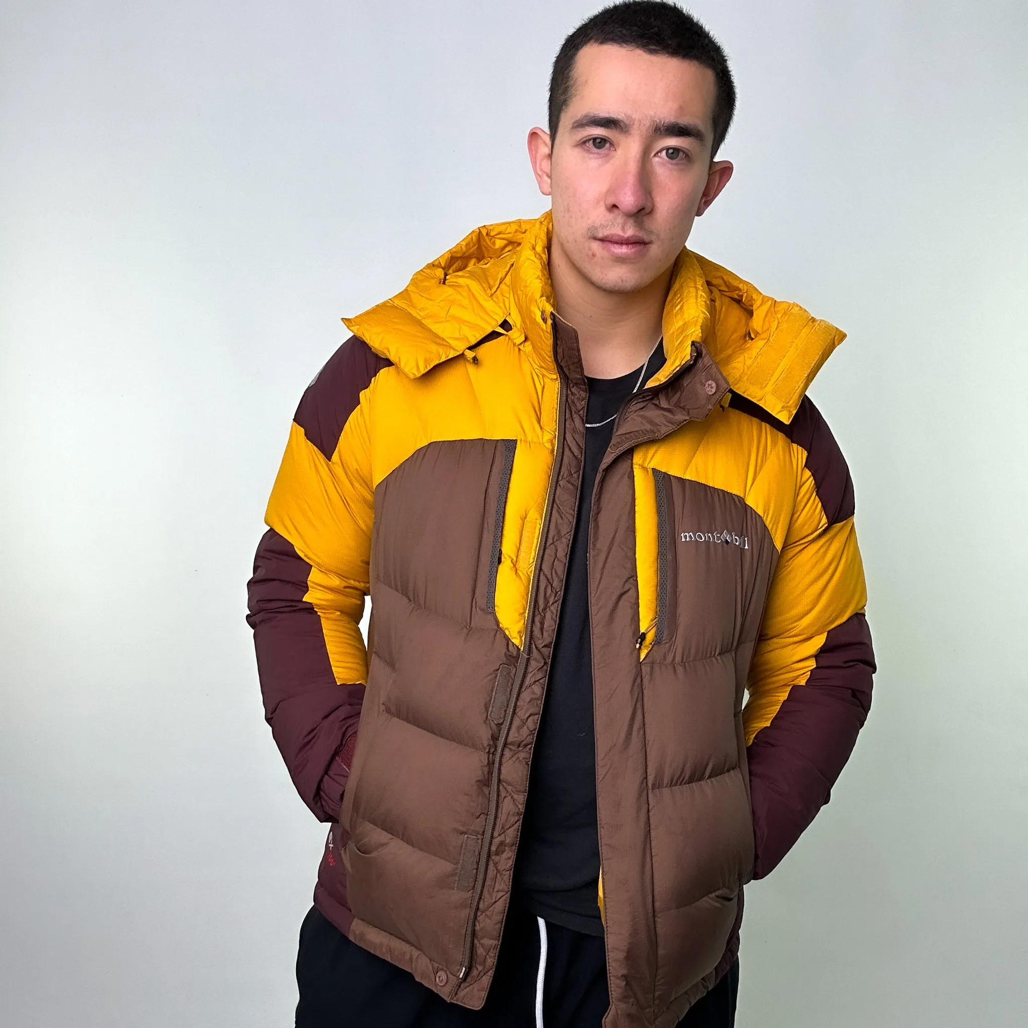 Yellow 90s Mont Bell EX 700+ Puffer Jacket Coat (L)