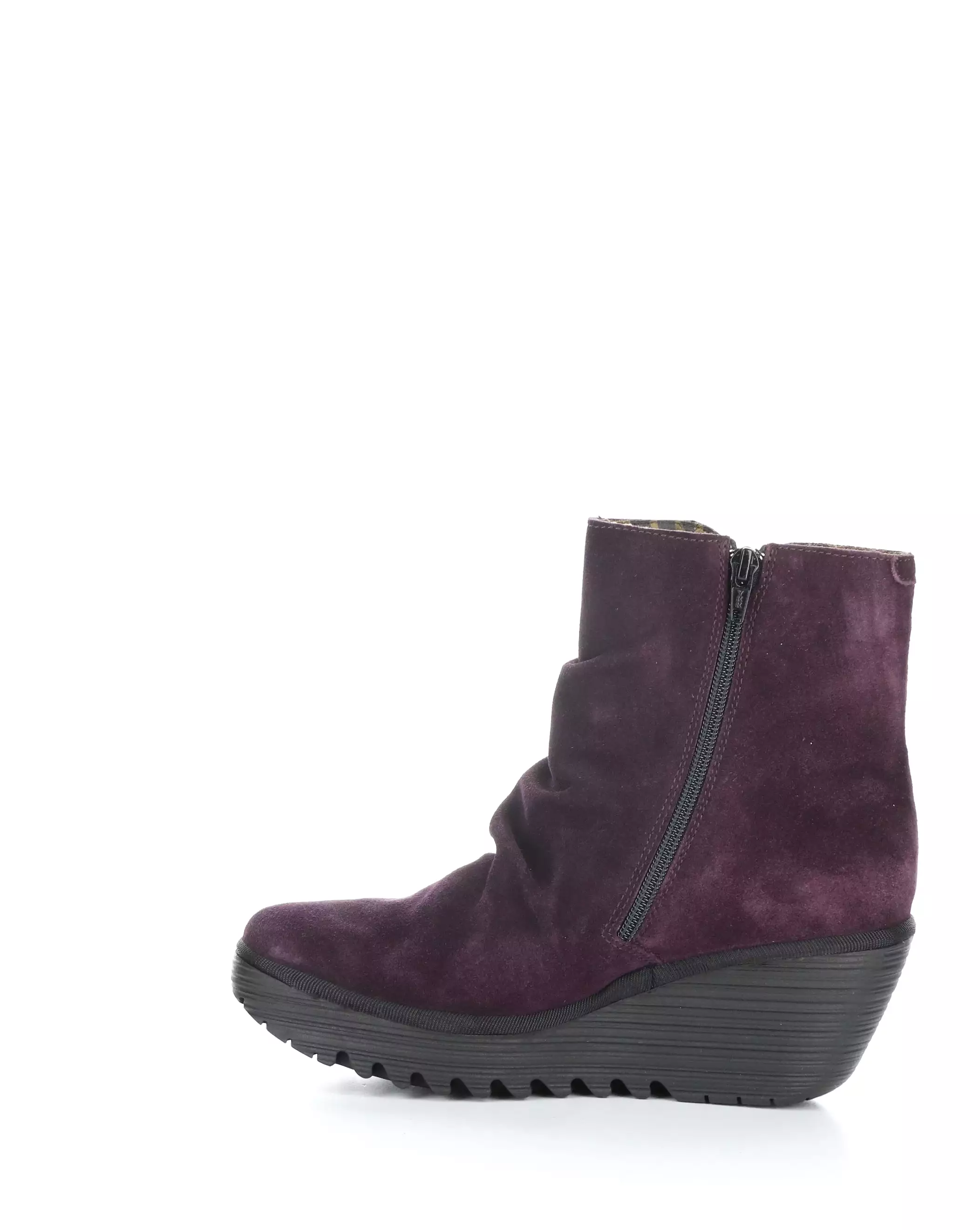 YOPA461FLY 002 PURPLE/BLACK Round Toe Boots